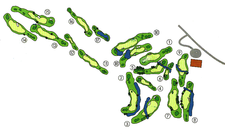 Course layout for Woodland Park Fujiki