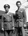 John Branz and Bob Webber in March 1945