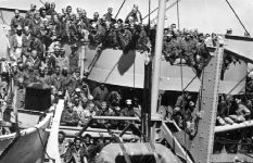 U.S. Army Transport General O. H. Ernst arrives in San Francisco Bay, 30 Sept 1946