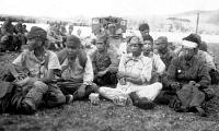 Japanese surrendering at Valencia, Mindanao, 1945